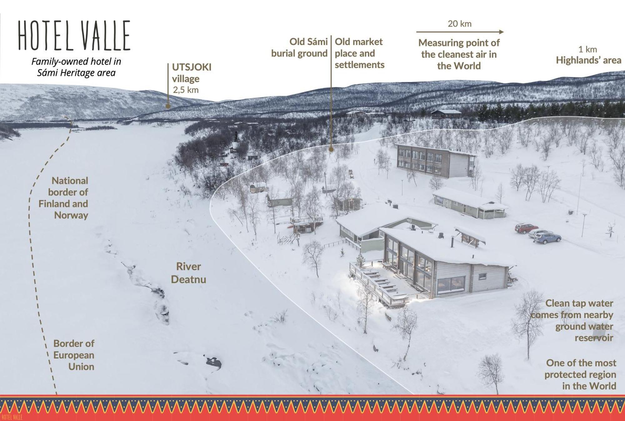 Hotel Valle Lapland Utsjok Eksteriør bilde